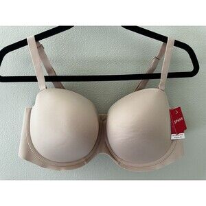 Spanx NEW NWT Strapless Champagne Beige Women’s Bra Size 40D 40 D Push Up Wired